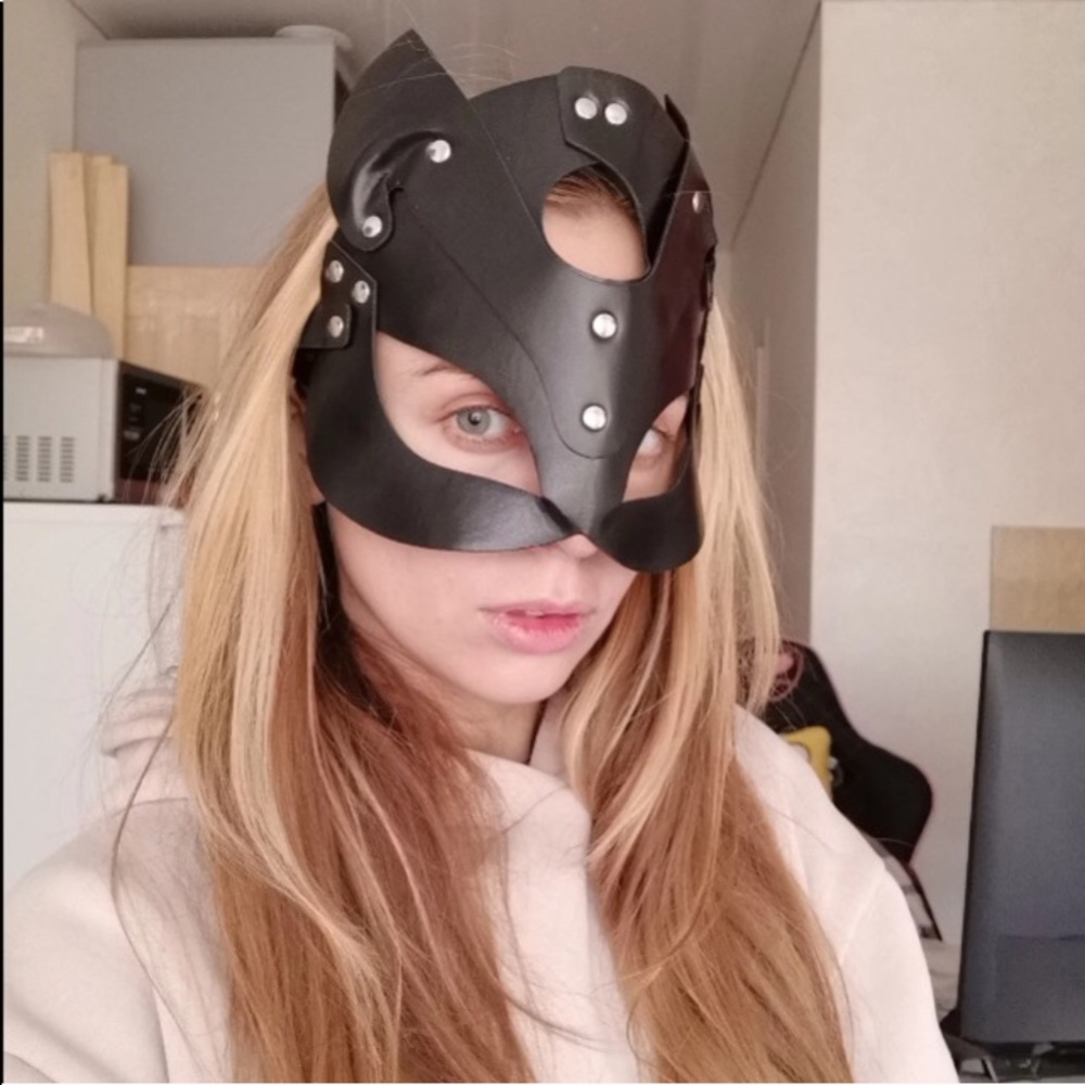 🌹Sexy Leather Cosplay Masquerade Party Eye Mask🌹 - Picture 8 of 16